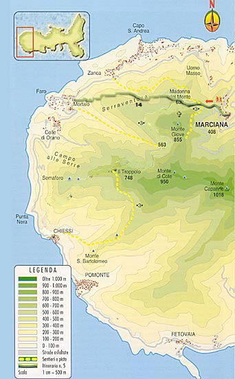 Itinerario n° 14 Marciana - Patresi